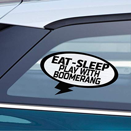 Car Boomerang Logo - EAT SLEEP PLAY WITH BOOMERANG Car Laptop Wall Sticker