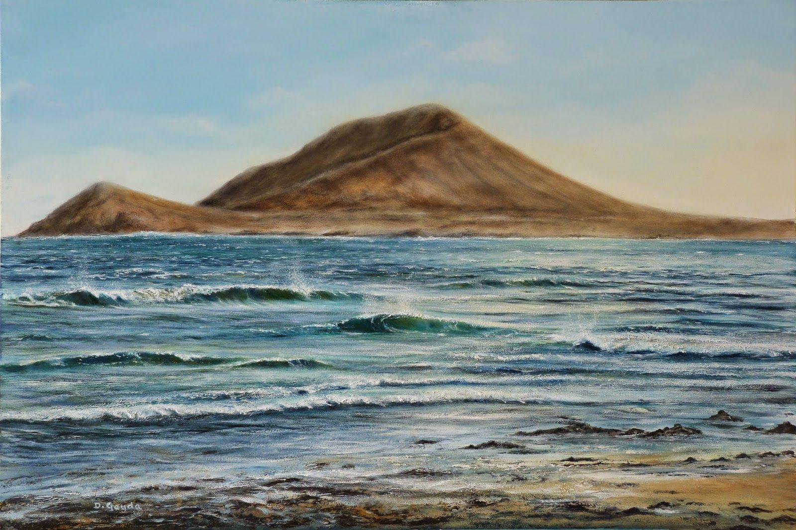 Wave and Red Mountain Logo - David Gayda marine, Seascape and wave painting artist: 