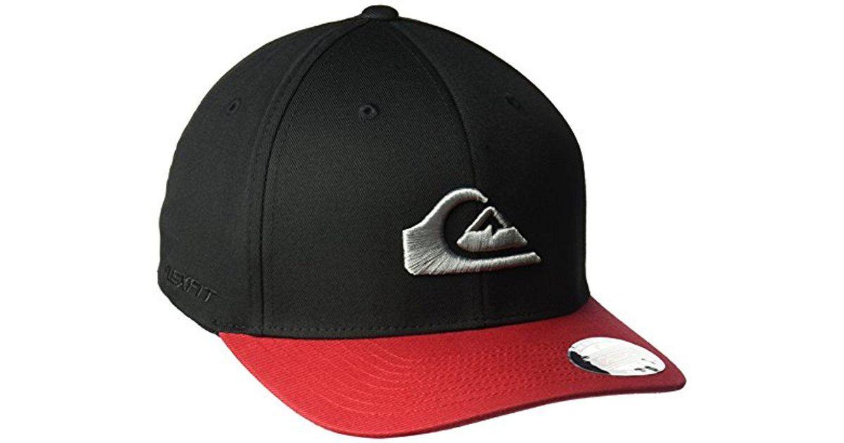 Wave and Red Mountain Logo - Lyst - Quiksilver Mountain And Wave Hat in Red for Men