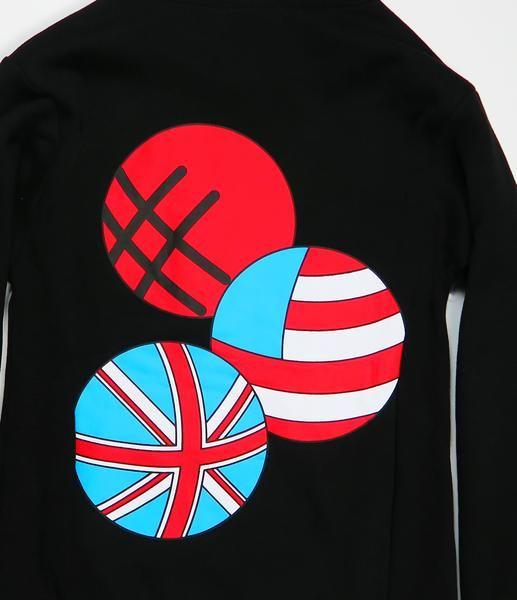 Red Blobs Logo - Blobs Flag Lips Logo Hoodie - Black – Lucid FC