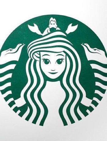 Starbucks Siren Logo - Little Mermaid Starbucks logo. Disney Fan Art. The Little Mermaid