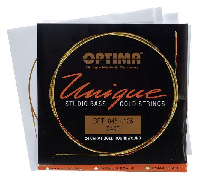 Gold Strings Logo - Optima 2409L Bass Gold Strings