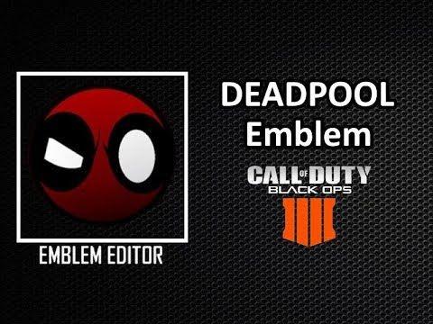 Easy Cool Logo - BO4 Emblem Tutorial - cool & easy Deadpool!! (Black Ops 4 How To ...