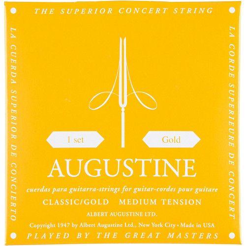 Gold Strings Logo - Albert Augustine Gold Label Classical Guitar Strings. Musician's Friend