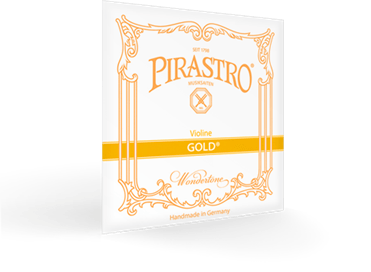 Gold Strings Logo - Pirastro Gold Violin String, Gut Core, 4/4 Scale, Medium Gauge ...