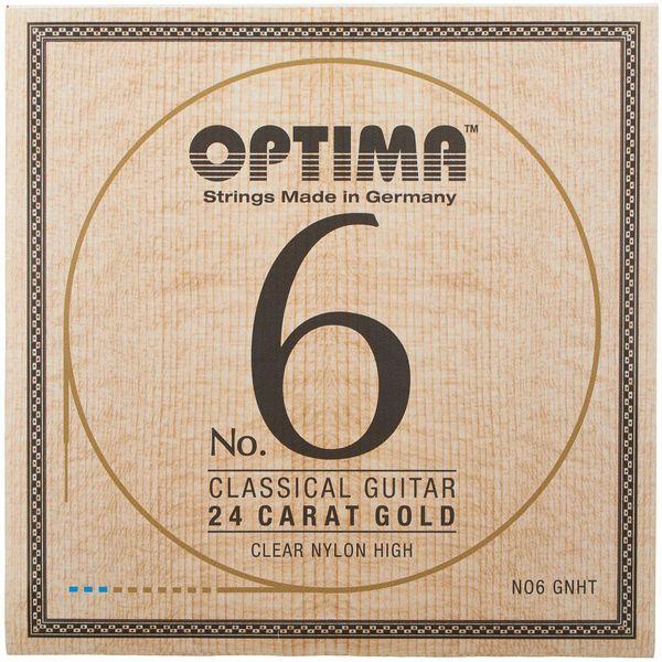 Gold Strings Logo - Optima No.6 Gold Strings Nylon High