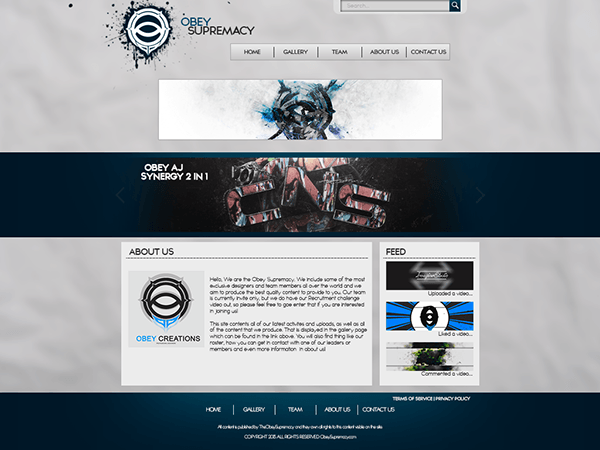 Obey Supremacy Logo - Obey Supremacy Web Design on Behance