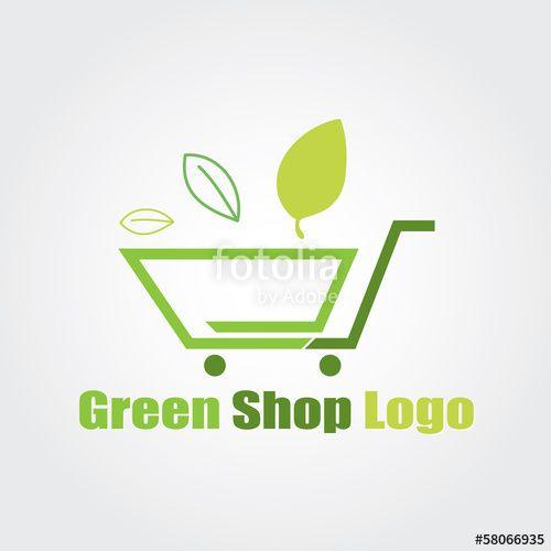Green Shopping Logo - Free ecommerce Logos