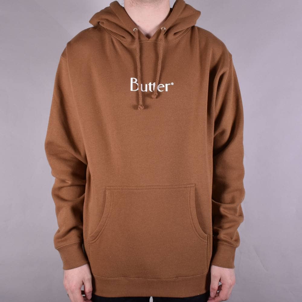 Classic Brown Logo - Butter Goods Classic Logo Pullover Hoodie - Brown - SKATE CLOTHING ...