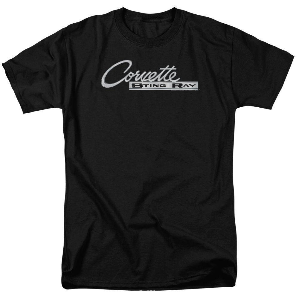 Chevy Stingray Logo - Chevrolet Chevy Corvette CHROME STINGRAY LOGO Licensed Adult T Shirt ...