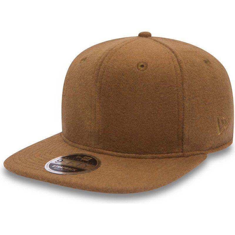 Classic Brown Logo - New Era Flat Brim 9FIFTY Premium Classic Brown Adjustable Cap: Shop