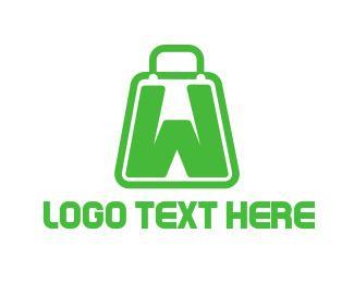 Green Shopping Logo - Shopping Bag Logo Maker
