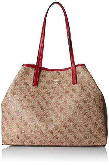 Classic Brown Logo - Amazon.com: GUESS Vikky Classic Logo Large Tote, Brown: Clothing
