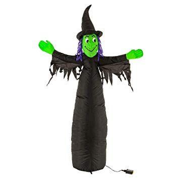 Scary Black and Green Logo - Amazon.com : Halloween Haunters 5 Foot Inflatable Scary Black