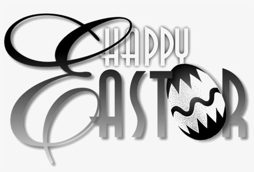 Happy Easter Black and White Logo - Happy Easter Png Download Image - Easter Black And White - Free ...