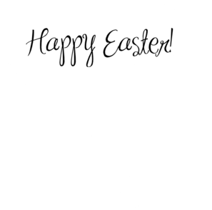 Happy Easter Black and White Logo - Happy Easter Clip Art at Clker.com - vector clip art online, royalty ...