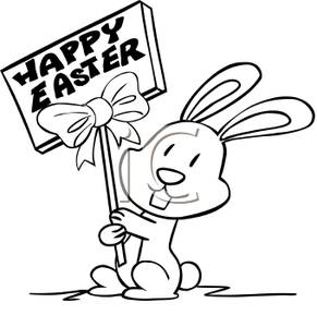 Happy Easter Black and White Logo - Happy Easter Clipart Black And White | Great free clipart ...
