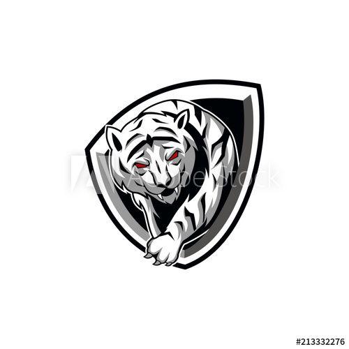 White Tiger Logo - White Tiger Vector Illustration esport mascot logo - Buy this stock ...