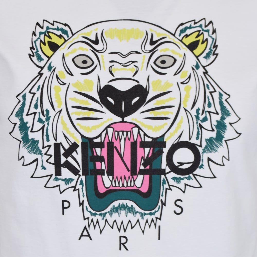 White Tiger Logo - KENZO Kenzo White Tiger Logo T-Shirt - Men from Brother2Brother UK