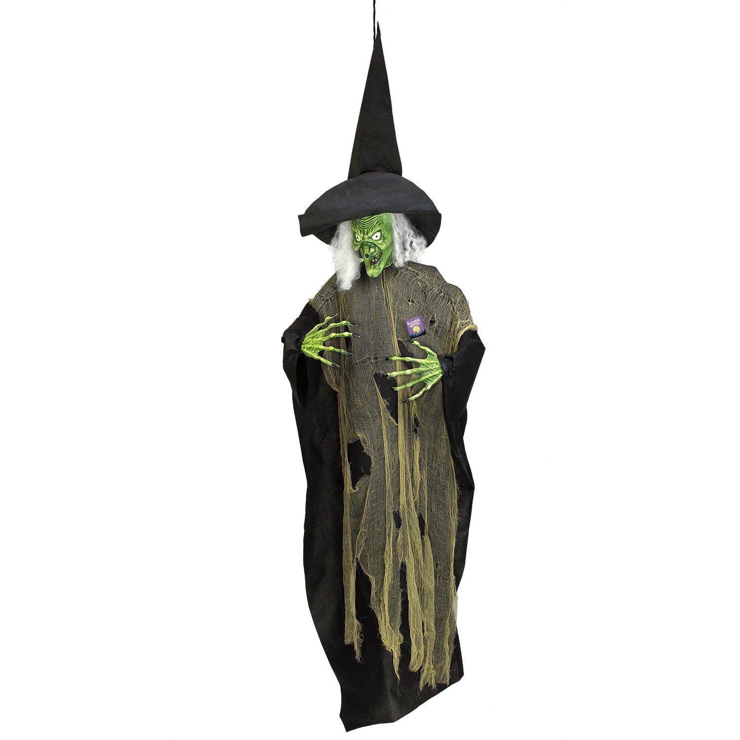 Scary Black and Green Logo - Witches - Halloween Haunters