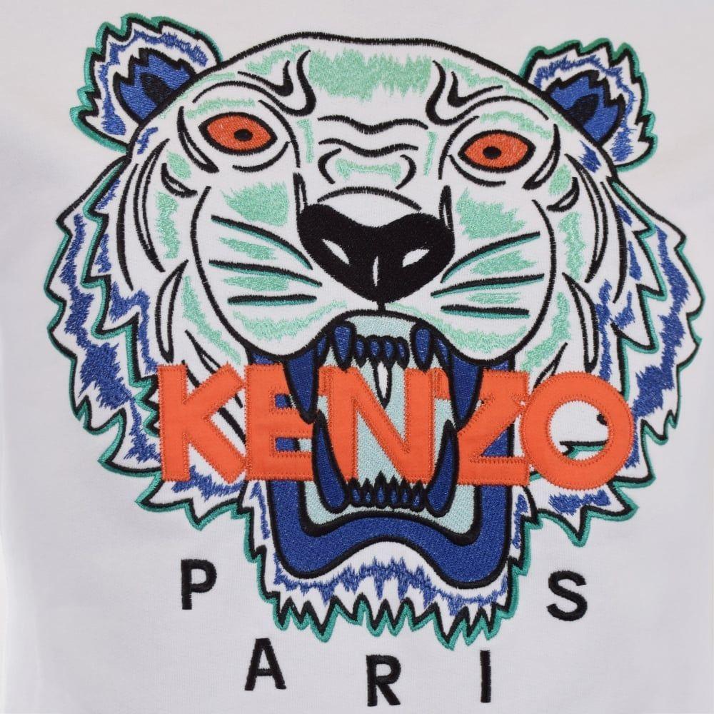 White Tiger Logo - KENZO Kenzo White Tiger Logo Sweatshirt - Men from Brother2Brother UK