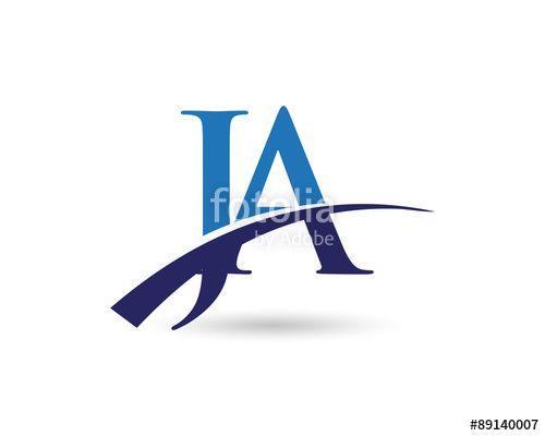 Fotolia.com Logo - JA Logo Letter Swoosh