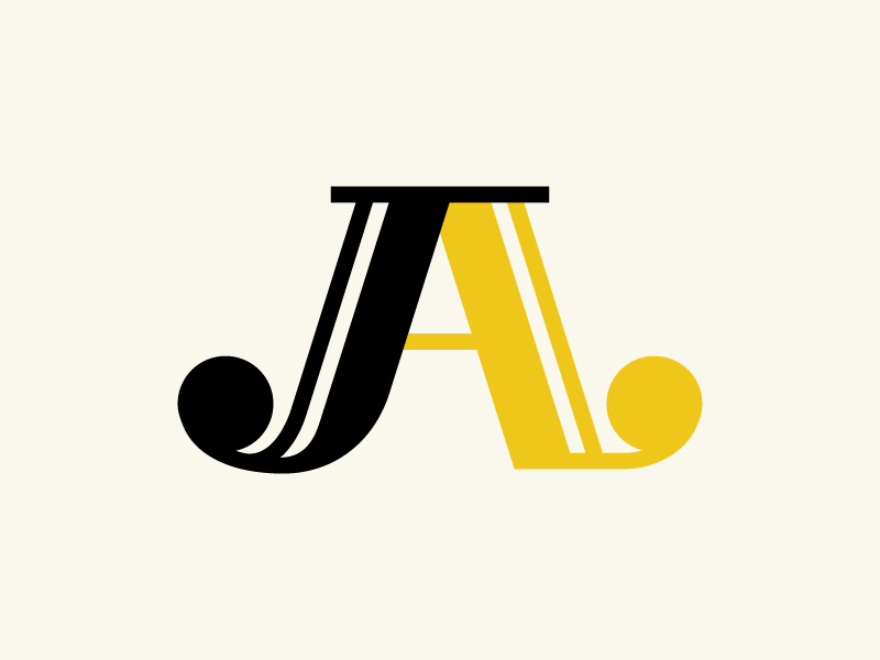 Ja Logo - J A Wedding Monogram by Bryan Ho | Dribbble | Dribbble