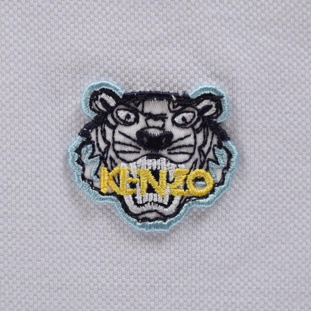 White Tiger Logo - KENZO JUNIOR Kenzo Junior White Tiger Logo Polo Shirt - Junior from ...