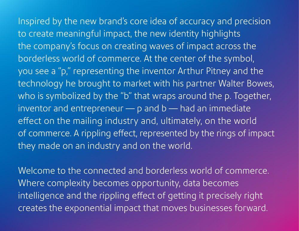 New Pitney Bowes Logo - Nice logo description—New Logo and Identity for Pitney Bowes by ...