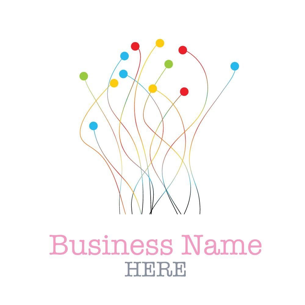 Multi Colored Dots Logo - Multi Colored Dots Logo. Brand Your Business