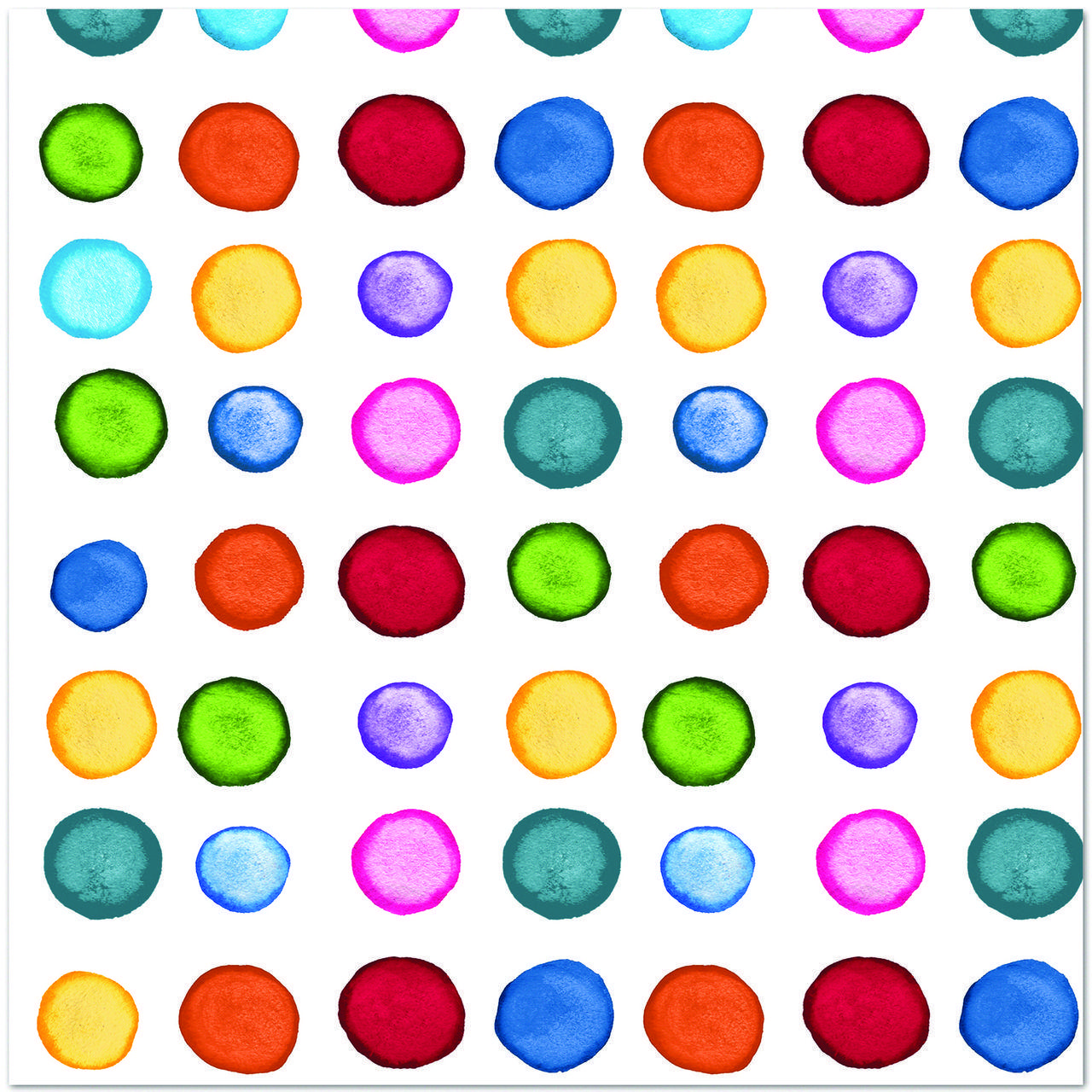 Multi Colored Dots Logo - Multicolored Dots and Stripes Lunch Napkins (16) - Birthday Direct