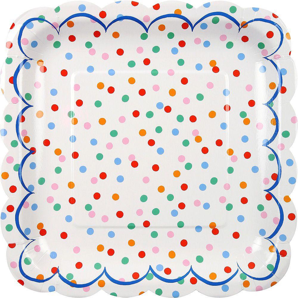 Multi Colored Dots Logo - Multicolored Dots Lunch Plates 12ct | Party City