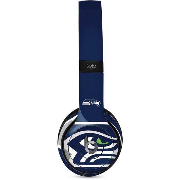 Blue Beats by Dre Logo - Seattle Seahawks Large Logo Beats Solo 2 Wired Skin