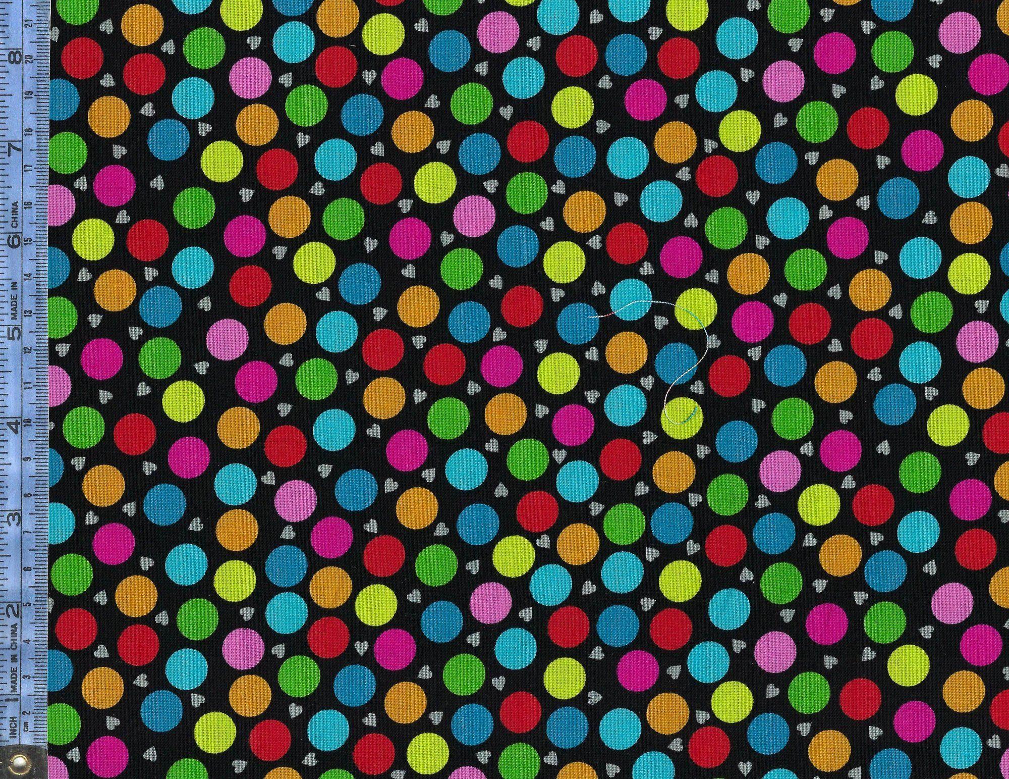 Multi Colored Dots Logo - Must Love Dogs Colored Dots With Gray Dots On Black