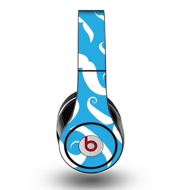 Blue Beats by Dre Logo - The White Mustaches with blue background Skin for the Original Beats