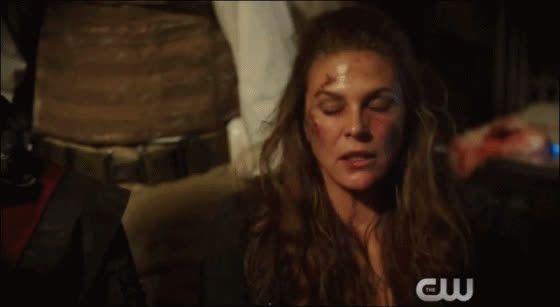 The 100 Blood Logo - Paige Turco as Dr. Abigail Griffin in The 100 Season 2 Finale