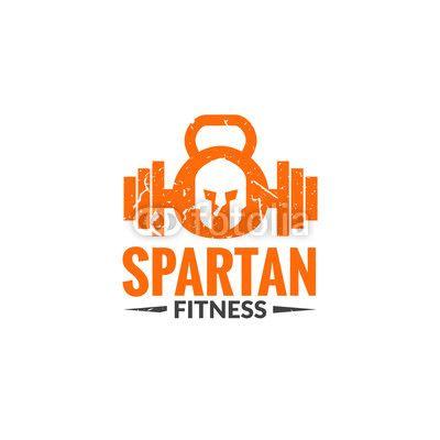 Spartan Barbell Logo - barbell sparta fitness concept logo icon vector template | Buy ...