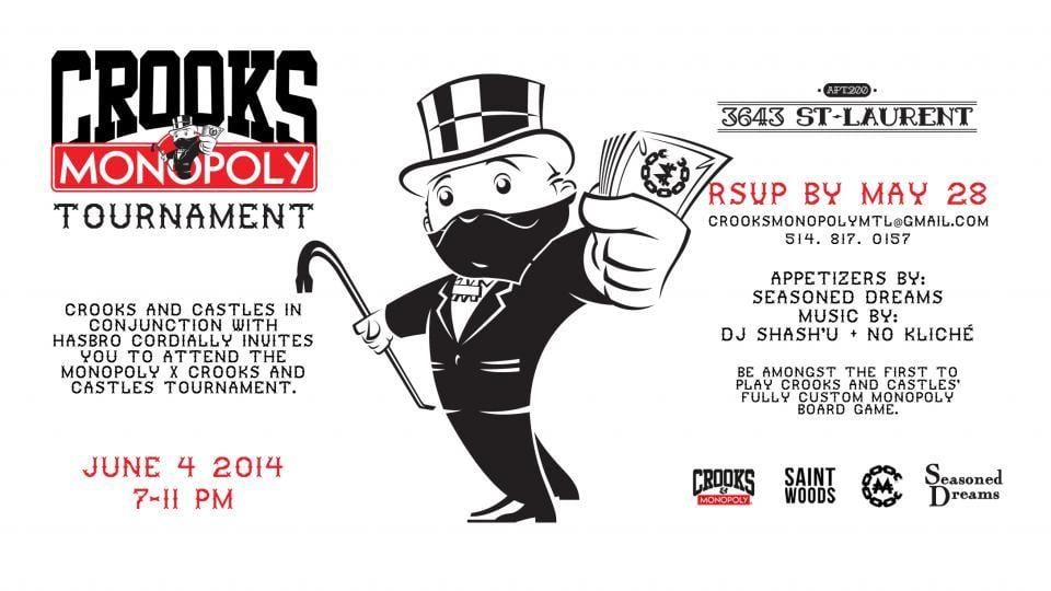 Crooks and Castles Monopoly Logo - Montreal Will Host the Next Crooks & Castles x Monopoly Tournament