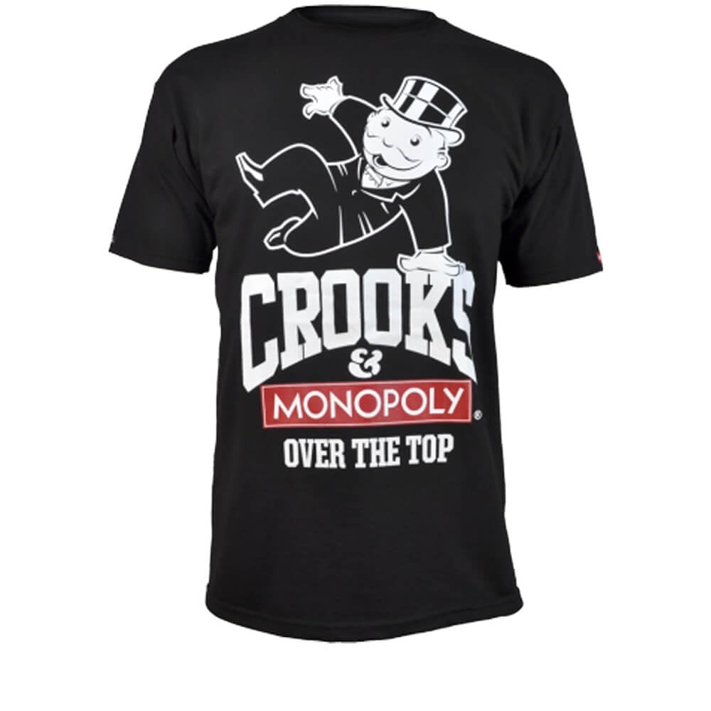 Crooks and Castles Monopoly Logo - Men Crooks & Castles Monopoly Over The Top T-Shirt - Black / Crooks ...