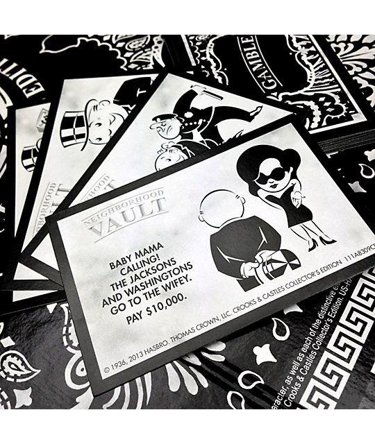 Crooks and Castles Monopoly Logo - Crooks and Castles x Monopoly Collectors Edition Board Game | Zumiez