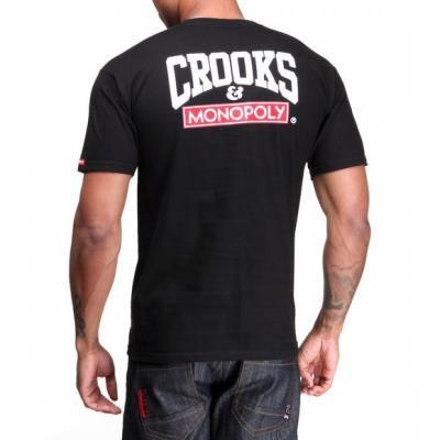 Crooks and Castles Monopoly Logo - Crooks and Castles x Monopoly Pop Bottles Knit Crew Tee