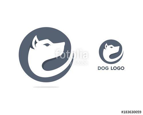 Dog Circle Logo - Dog Circle Head Logo