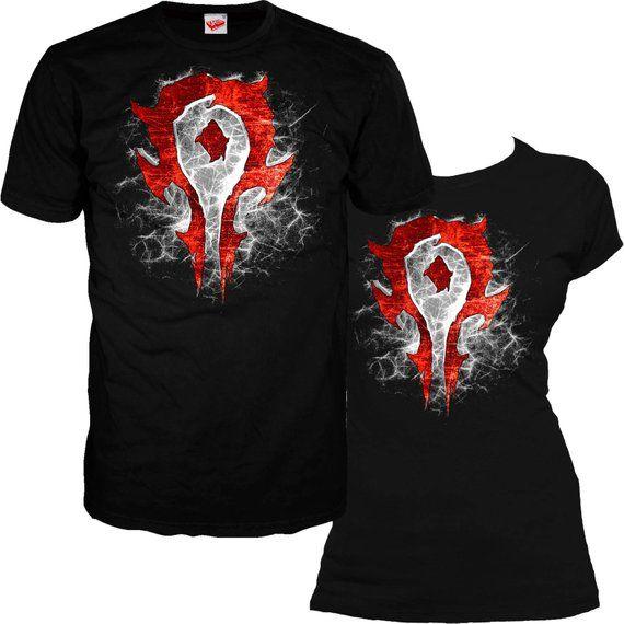 Etsy Official Logo - Warcraft Horde Logo Burst Official Men's And Women's Short Sleeved T Shirt (Black) Unisex