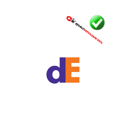 De Logo - Orange And Blue Logo - Logo Vector Online 2019