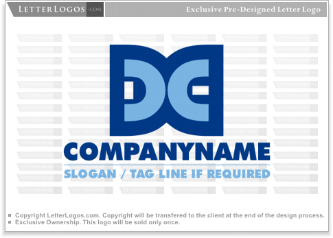 De Logo - LetterLogos.com - Letter DE Logo ( d-logo-23 )