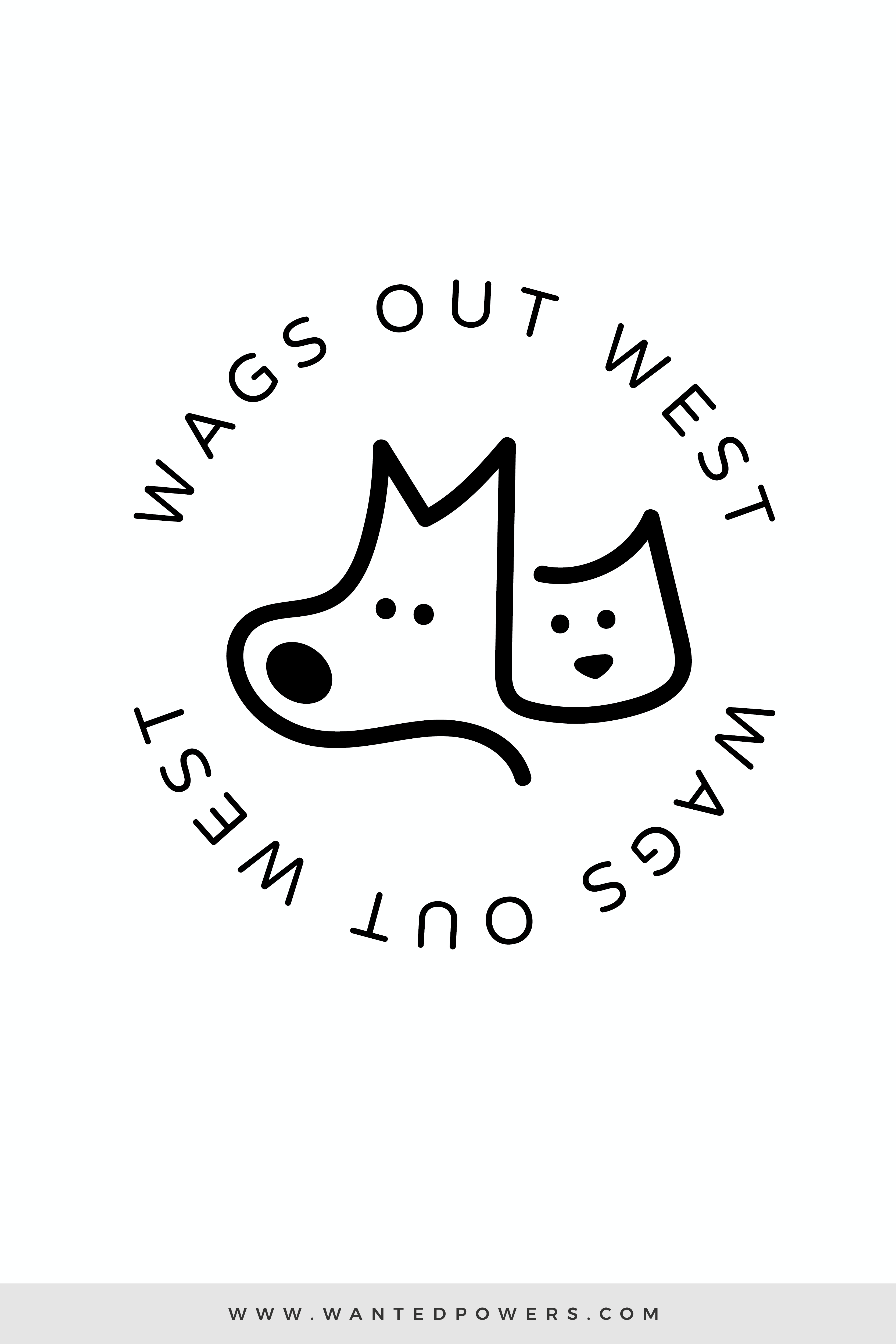 Dog Circle Logo - Custom Logo Design% Original and Unique Business