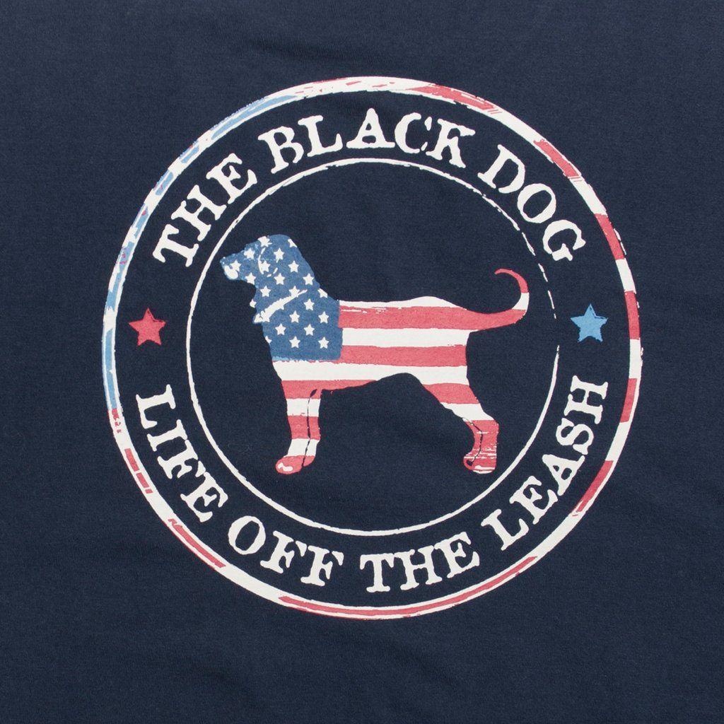 Dog Circle Logo - LADIES FLAG DOG CIRCLE LS TEE – The Black Dog