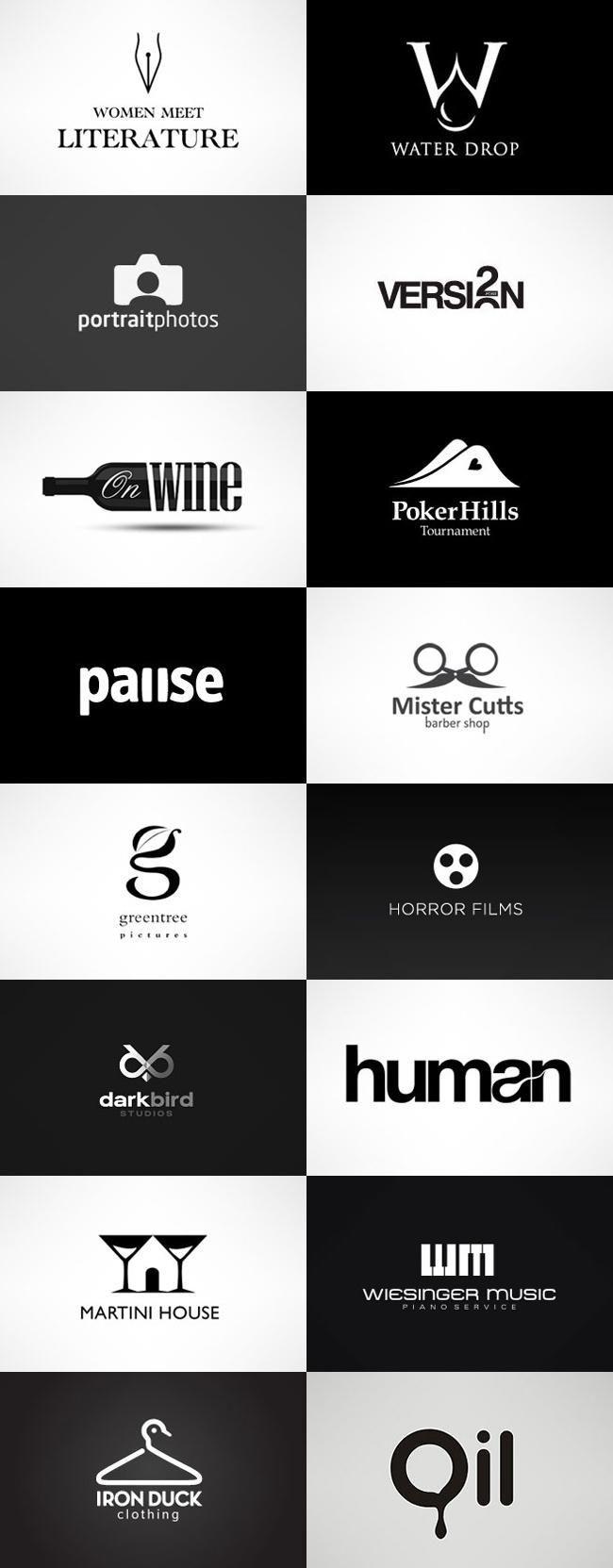 De Logo - grafiker.de - Logo-Inspiration: Black & White | LOGO | Pinterest ...