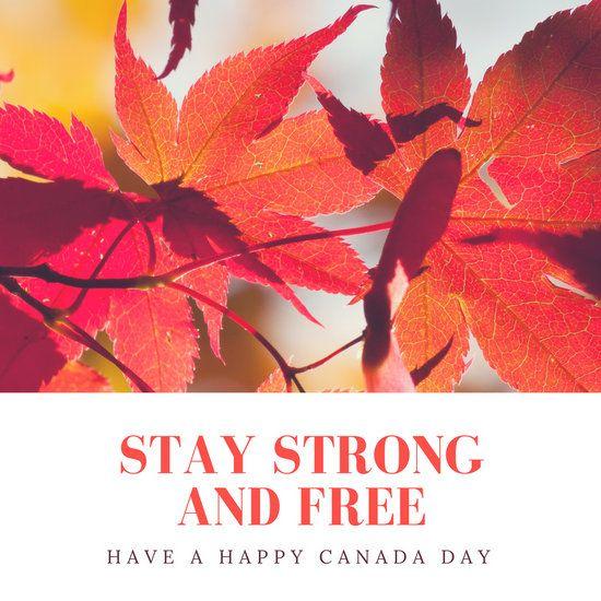 Red White Maple Leaf Logo - Red and White Maple Leaves Quote Canada Day Instagram Post ...