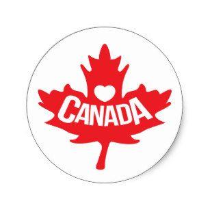 Red White Maple Leaf Logo - Red White Maple Leaf Stickers